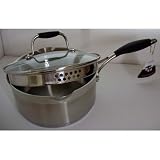 Cooksworld Saucepan with Strainer Lid Size: 20 cm