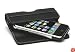 QuickFlipCase for iPhone and iPhone 3G, Grantwood Technology's Premium Leather Horizontal Flip Case (Black)