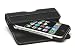 Apparel : QuickFlipCase for iPhone and iPhone 3G, Grantwood Technology's Premium Leather Horizontal Flip Case (Black)