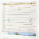 Natural Cream with Real Leaves - Roll Up Roller Blind / Blinds - 120x160cm