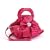 EyeCatchBags - Tia Patent Croc Clutch Style Diamante Evening Bag