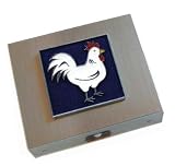 White Chicken Travel Jewelry Case