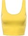 FPT Womens Basic Crop Tank Top YELLOW SMALL
