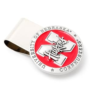 Pewter University of Nebraska Cornhuskers Money Clip