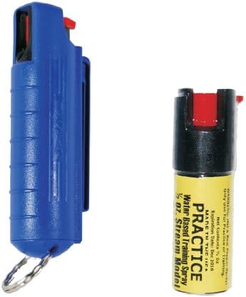 Wildfire Bundle of 2 1/2 Oz Hard Case 1.4% MC Pepper Spray and 1/2 Oz Inert Practice Spray - Lot of 2 Pieces (Blue)
