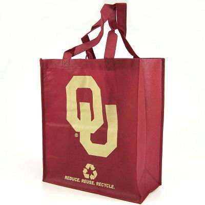 Buy OKLAHOMA SOONERS OFFICIAL REUSABLE SHOPPING GROCERY BAG (2) by Forever Collectibles
