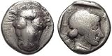 Phokis, Greece, Federal Coinage, c. 440 - 420 B.C.; Silver Hemidrachm