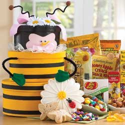 Honey Bee Gift Tower - Gourmet Food Gift Basket by ArtofAppreciation.com