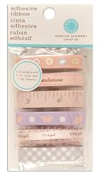 Martha Stewart Crafts Adhesive Ribbon Tape Girl Pink/Purple By The Package