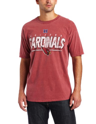 NFL Men's Arizona Cardinals Vintage Roster II Short Sleeve Pigment Dye Tee (Pigment Brick, XX-Large)