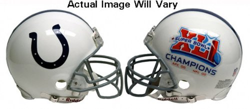 Buy Peyton Manning Indianapolis Colts Autographed Riddell Full Size Replica Super Bowl Champions Helmet... by Mounted Memories