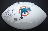 Daunte Culpepper Autographed White Miami Dolphins Logo Football - Signed Miami Dolphins Memorabilia