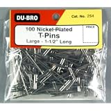 Du-Bro 254 1-1 2 Nickel Plated T-Pin (Quantity Package: 100 ) by Du-Bro Products&node=16310091