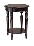 Round End Table with wood 40120