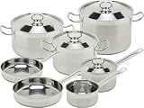 Magefesa Sibaris Stainless Steel 11 Piece, Cookware Set
