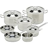 Magefesa Sibaris Stainless Steel 11 Piece Cookware Set