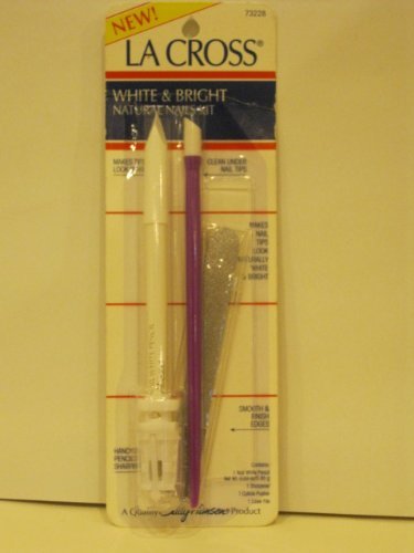 La Cross Sally Hansen White & Bright Natural Nails Kit 4pc Set