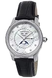 Louis Erard Women's 44204SE10.BDC02 1931 Automatic Black Leather Perpetual Date Diamond Watch