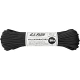 Rothco Type III Commercial Paracord (Black, 550-Pound/50-Feet)