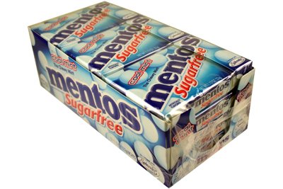 Mentos Box Sugar Free Cool Mint 12 Pack by Sugar-Free Candy