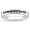 Sterling Silver 1/4 CT TDW Black Diamond Black Rhodium Plated Fashion Ring