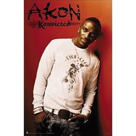 AKON KONVICTED RAPPER HIP HOP 24" X 36" POSTER 1375