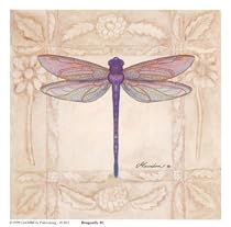 Dragonfly No. 1 Lithograph by Consuelo Gamboa, 7" x 7"