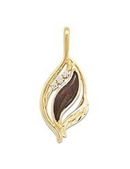 Gold Coral Paradise Pendant with Diamonds in 14K Yellow Gold