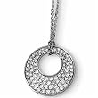 14K White Gold Antique Style Amethyst Diamond Pendant