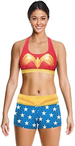 Leofo Professional Yoga clothing Superman printing running shockproof shorts set , m