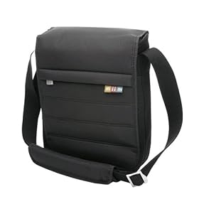 Padded Vertical Mobile Messenger Bag (Black) to Protect the Asus N10Jh 10.2