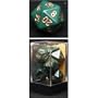 Chessex Dice: Polyhedral 7-Die Opaque Dice Set - Dusty Green with Copper (Limited)