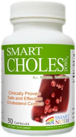 Smart Choles-Down with Bergamot Polyphenolic extract, Safe and Effective Cholesterol Control 550 mg, 30 count