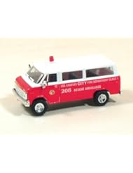 Toy: TRIDENT HO (1/87) CHEVY VAN LA CITY FIRE CLASS 1 RESCUE AMBULANCE #208