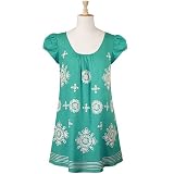 Embroidered Motifs Cotton Tunic (Petite, Tall & Misses Sizes XS-3X)