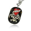 Tattoo Glass Metal Love Kills Slowly Pendant Fashion Necklace