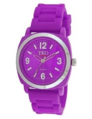 TKO ORLOGI Womens TK584-PR Milano II Purple Rubberized Case Watch
