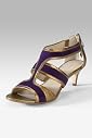 Autograph Suede Snakeskin & Cage Design Sandals [T02-1901-S-LCTB]