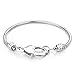 Pugster Silver Starter Master Heart Lock Snake Charm Bracelet Fits Pandora Beads (8.3 Inches)