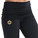 Zaggora New Hotpants Slimming Neoprene Weight Loss Fold Over Capri, Women's, Black
