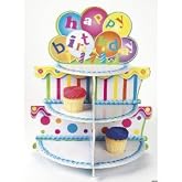 Birthday Cake Foam Cupcake Holder (1 pc)
