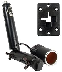 ARKON SR097 SatRadio Lighter Socket Mount with Power Dongle (CM097 + AP012)
