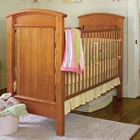 myHaven Drop Side Crib Heart of Pine by Young America