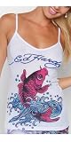 Ed Hardy Intimates Camisole - White L (12-14)