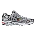 Mizuno Men's Wave Rider 12 Size: 11, Width: D, Color: White/Silver