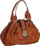 Orange Vitalio Vera Large ''Celina'' Satchel