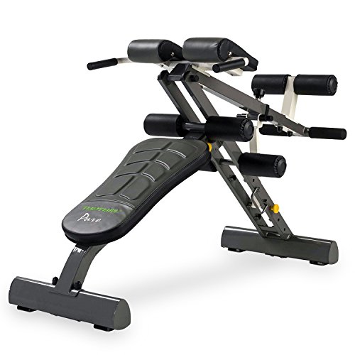 Tunturi Pure Core Trainer Abdominal/Hyper Extension Bench with Folding Design - Black/Grey Tunturi Pure Core Trainer Abdominal/Hyper Extension Bench with Folding Design - Black/Grey