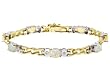 14K Two-Tone Gold Opal and Diamond Bracelet
