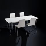 DESIGN ESSTISCH [EXPO] WEISS AUSZIEHBAR 137-180cm