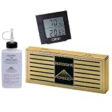 Credo 3 piece Set Gold Humidifier, Solution and Digital Hygrometer by credo